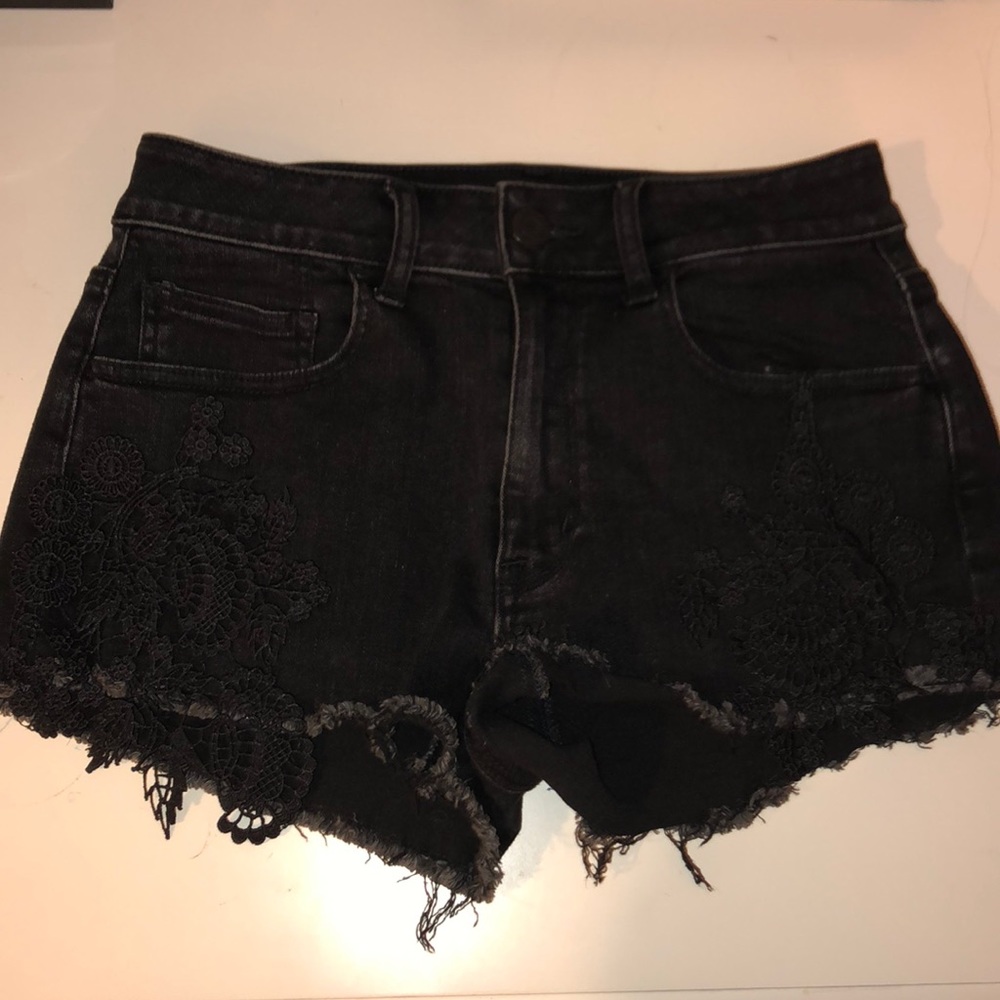 Black American eagle shorts